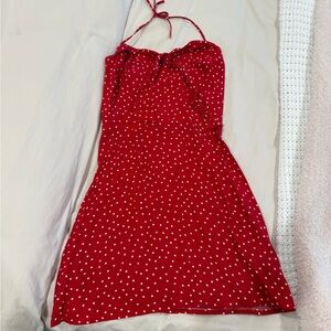 Reformation Red Polka Dot Dress